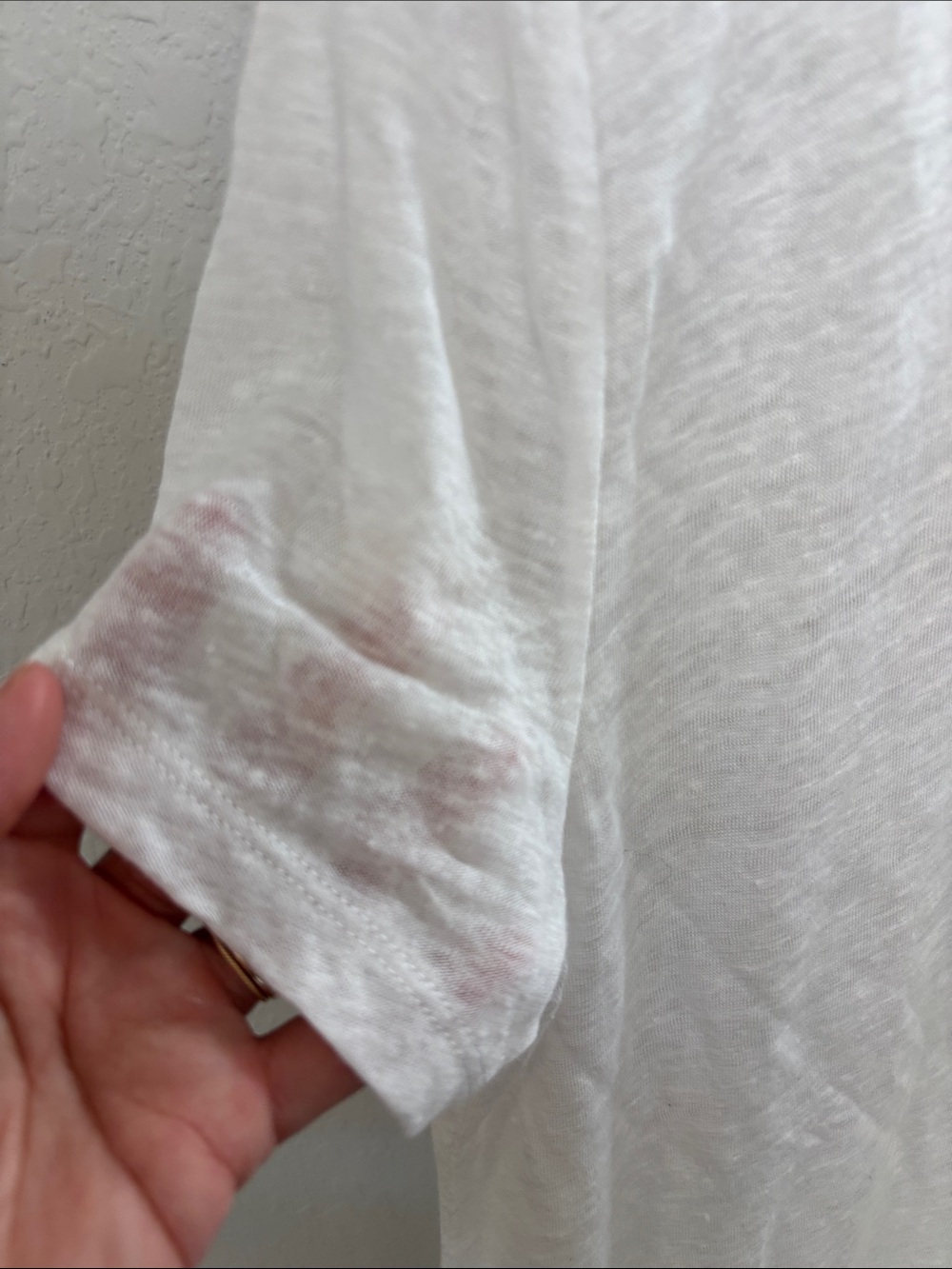 J. Crew White 100% linen V-Neck slubTank - Picture 5 of 6